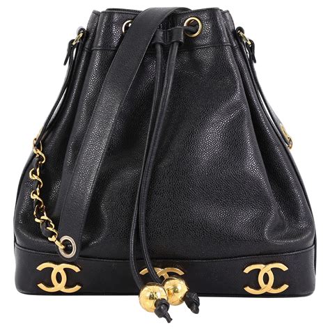 chanel bucket bag shiny caviar|CHANEL Caviar Quilted CC Pocket Bucket Bag Black.